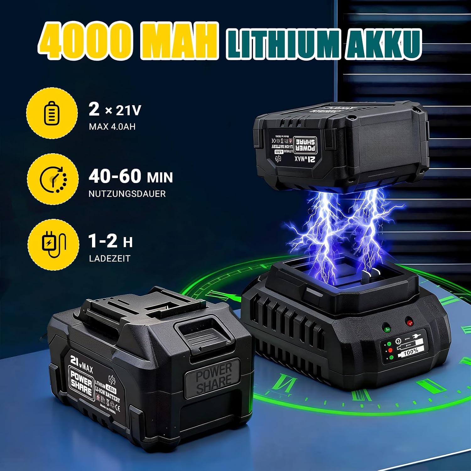 Rasentrimmer mit Akku, 21V Akku Rasentrimmer für Makita Akkus 4 Rasentrimmer mit Akku, 21V Akku Rasentrimmer für Makita Akkus – Bild 4