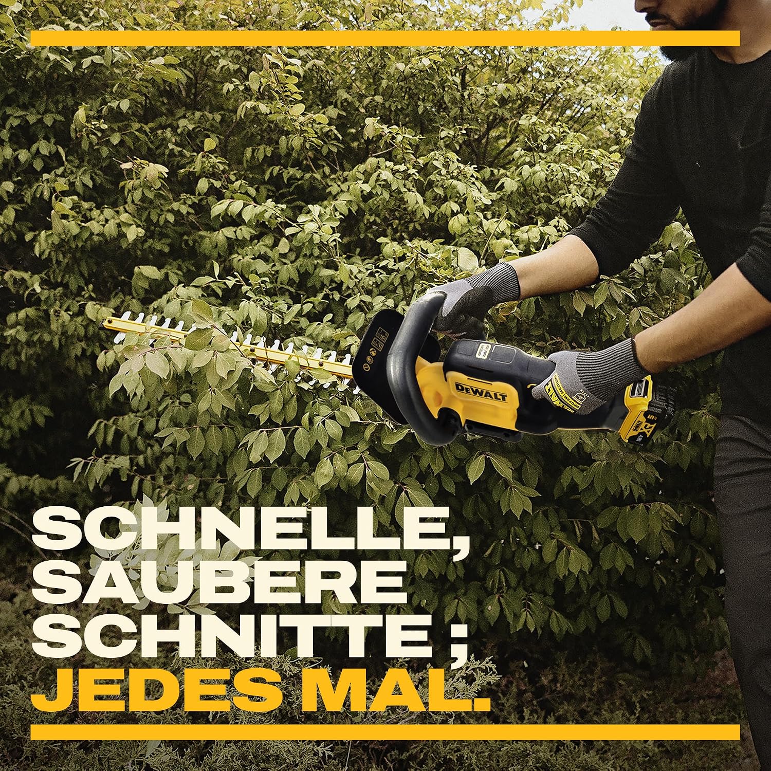 DEWALT Heckenschere XR 18V 55cm 19mm ohne Ladegerät/Akku, DCMHT562N-XJ 3 DEWALT Heckenschere XR 18V 55cm 19mm ohne Ladegerät/Akku, DCMHT562N-XJ – Bild 3