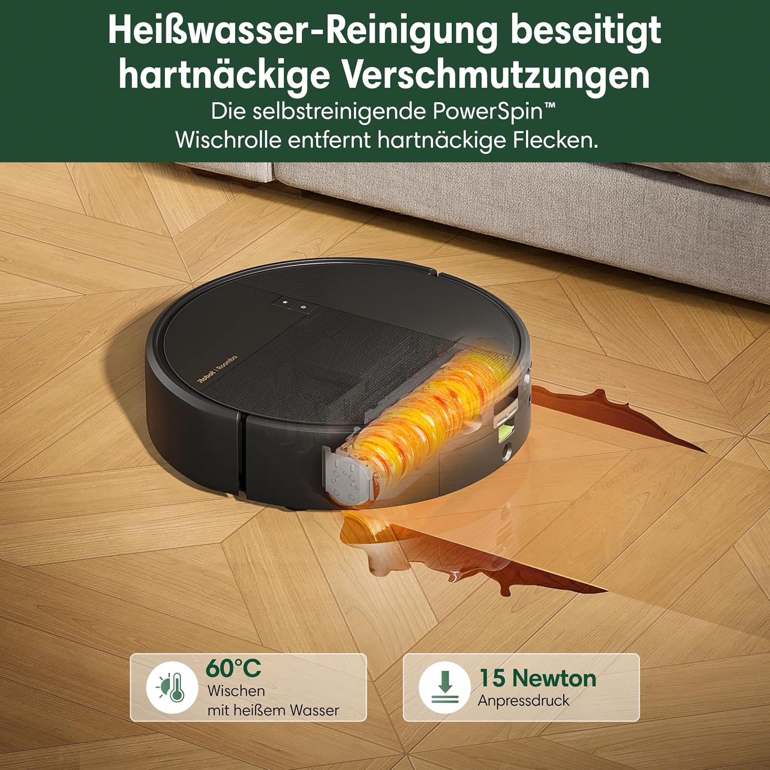 iRobot Roomba 676 Saugroboter, Laser+AI, 30.000 Pa, 80 °C Moppwäsche 4 iRobot Roomba 676 Saugroboter, Laser+AI, 30.000 Pa, 80 °C Moppwäsche – Bild 4