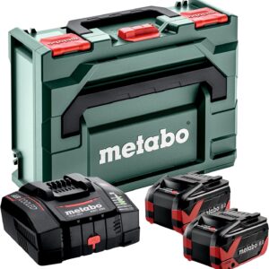 metabo Basis-Set, 2X LiHDX 8.0 Ah Metabo Akkus & Schnellladegerät ASC 290