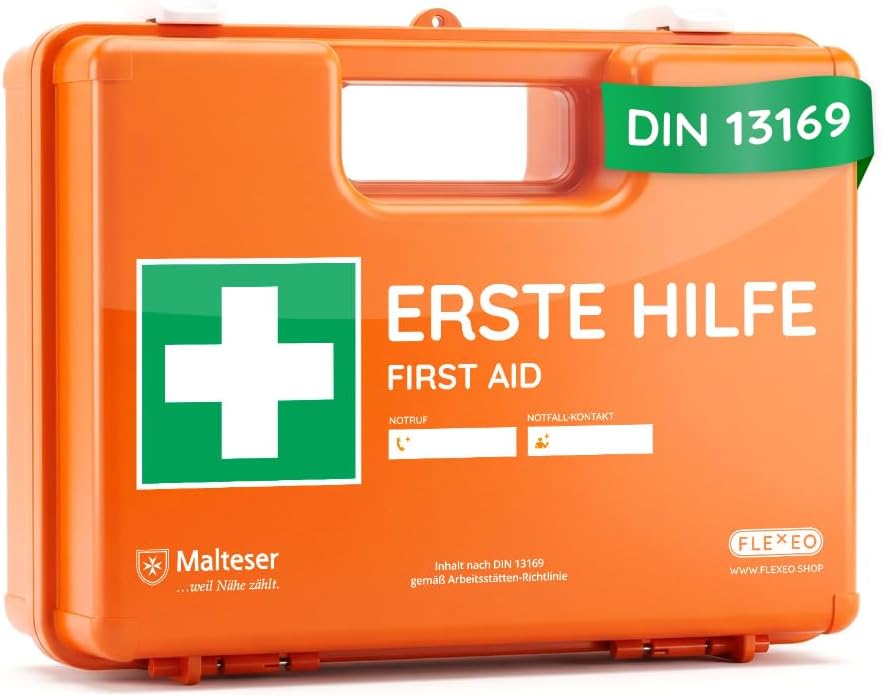 Blackout: 10 Notfall-Helfer, die Du bei einem Stromausfall wirklich brauchst 31 FLEXEO Erste-Hilfe-Koffer DIN 13169