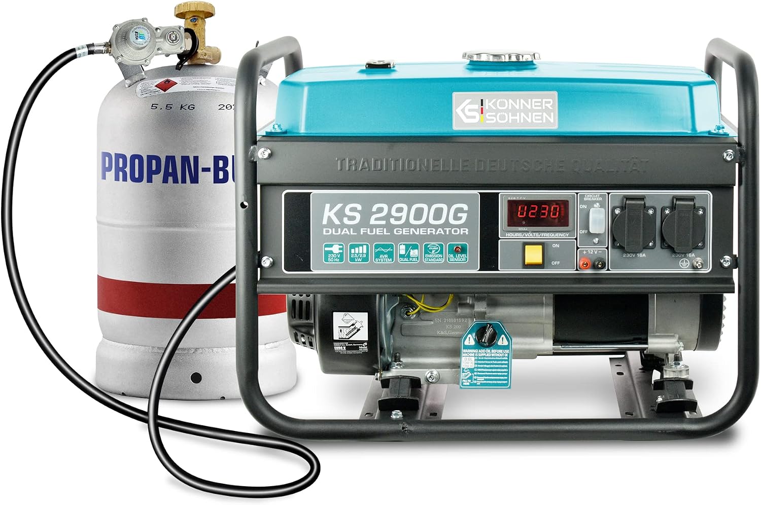 Welcher Stromgenerator eignet sich für mein Zuhause? Wohnung oder Haus: 5 Geräte im Vergleich 17 Könner & Söhnen KS 2900G