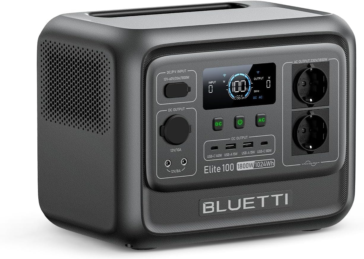 Welcher Stromgenerator eignet sich für mein Zuhause? Wohnung oder Haus: 5 Geräte im Vergleich 13 BLUETTI Elite 100 V2