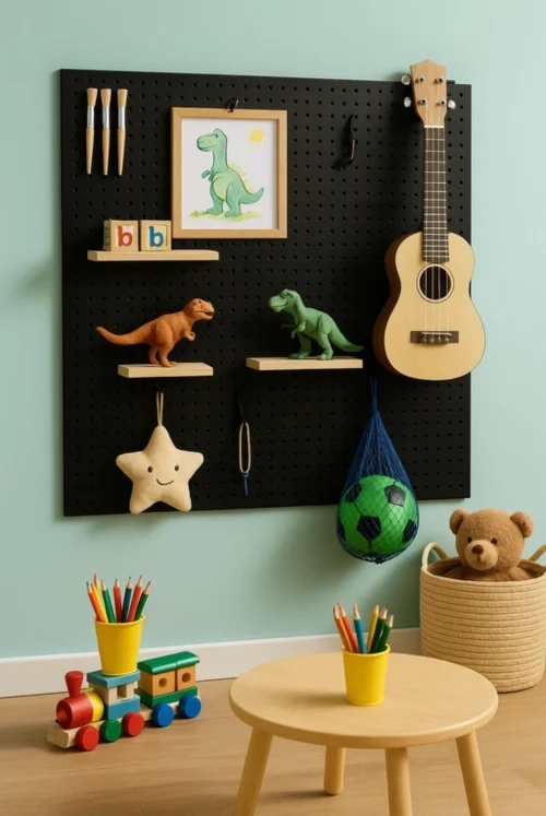 Lochwand Ideen für Kinderzimmer 02